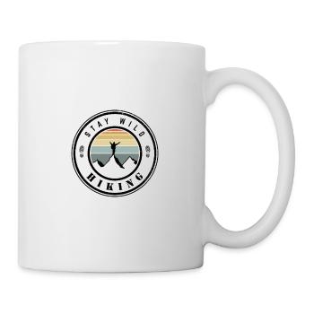 Restez sauvage - randonnée - Mug blanc - blanc - Droite
