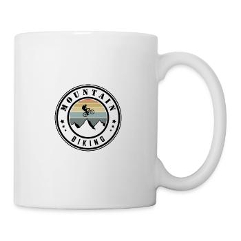 Mountainbiking - Tasse - Weiß - Rechts