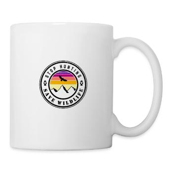 Arrêtez de chasser - sauvez la faune - Mug blanc - blanc - Droite