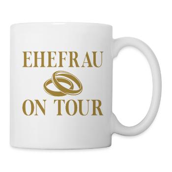 Hochzeit Heirat Junggesellenabschied Ehefrau - Tasse - Weiß - Rechts