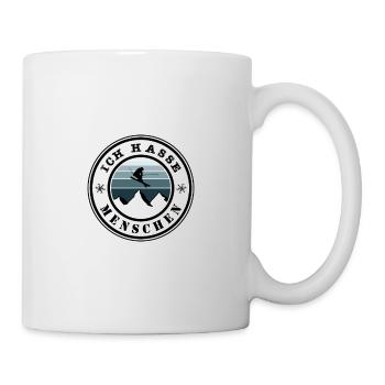 Ich hasse Menschen - Tasse - Weiß - Rechts