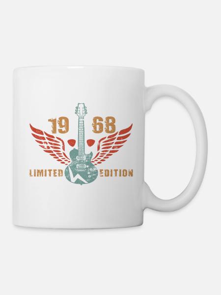 Guitar Guitar Player 1968 Birthday - Mug - white