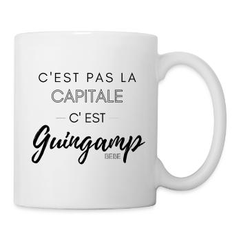 C'est pas la capitale, c'est Guingamp bébé - Mug blanc - blanc - Droite