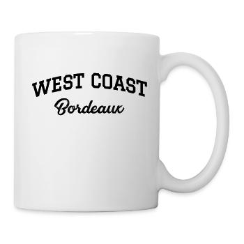 WESTKÜSTE Bordeaux - Tasse - Weiß - Rechts