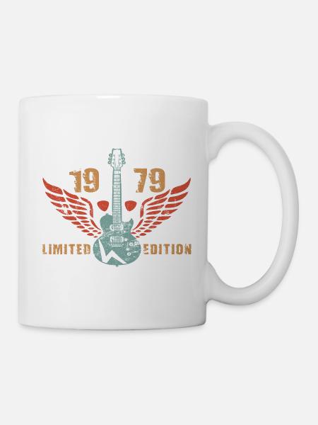 Guitarist Guitar Guitar Player 1979 Birthday - Mug - white