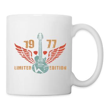 Gitarre Gitarrenspieler Gitarristin 1977 - Tasse - Weiß - Rechts