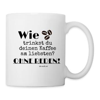 OhneReden - Tasse - Weiß - Rechts