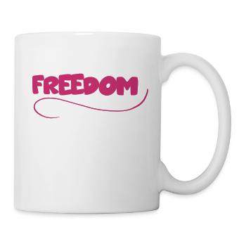 Freedom - Tasse - Weiß - Rechts