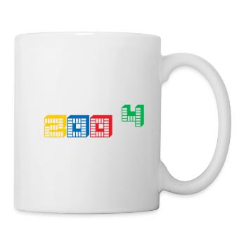 En cours de construction depuis 2004 - année de naissance 2004 (coloré / w) - Mug blanc - blanc - Droite