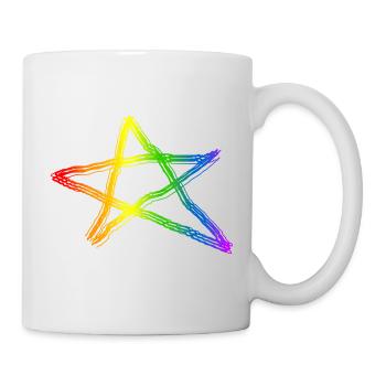 Pentagram Satan Devil gothic goth occult witch 1 - Mug - white - Right
