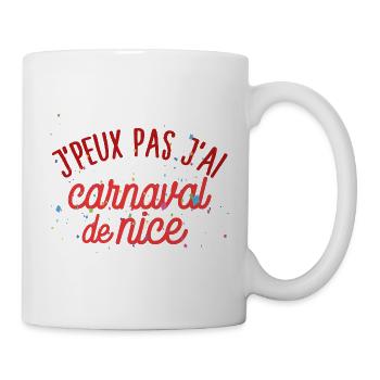 Carnaval de nice - Mug blanc - blanc - Droite