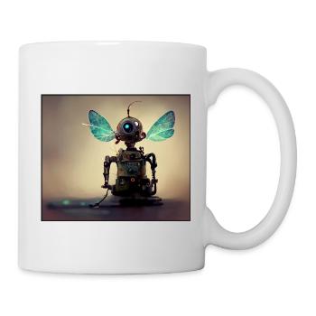 Feenroboter - Tasse - Weiß - Rechts