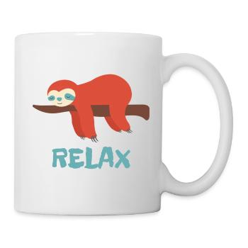 Paresseux détendu - Mug blanc - blanc - Droite