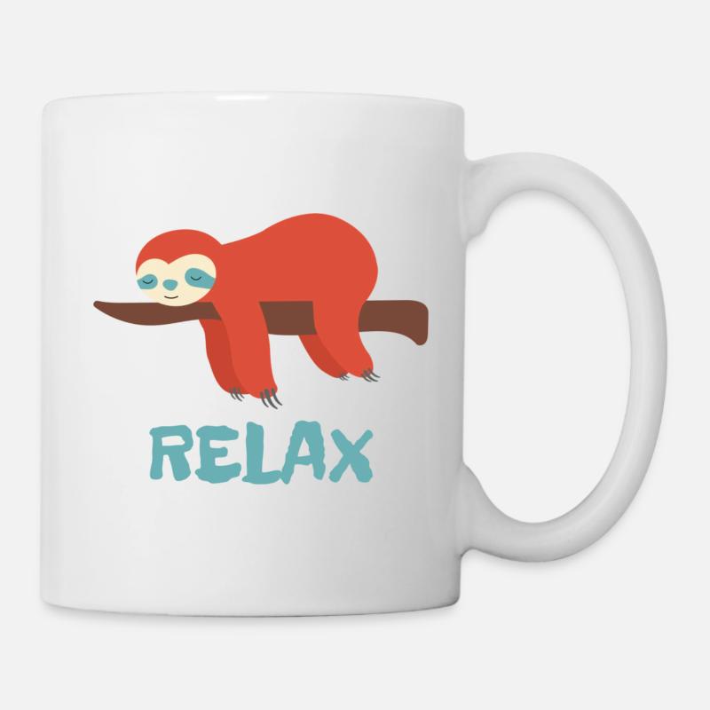 Relaxed sloth - Mug - white