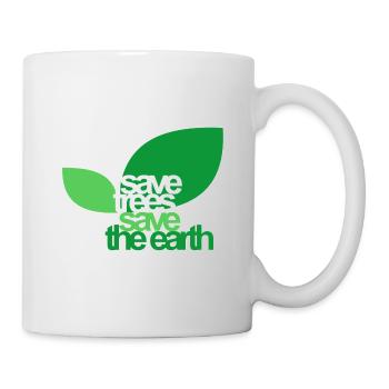 BÄUME RETTEN - Tasse - Weiß - Rechts