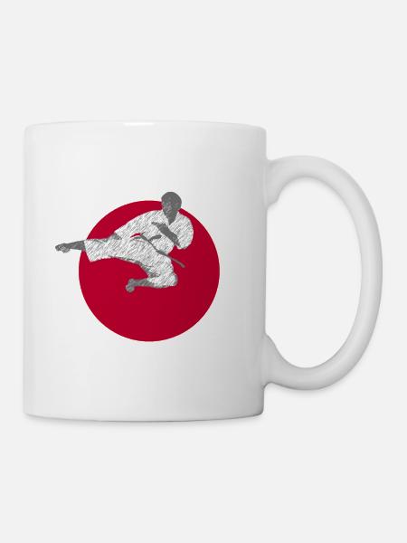 Side Kick in front of the sun of Japan - Tasse - Weiß