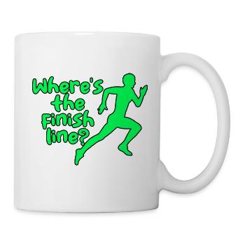 Where's The Finish Line 4 - Mug - white - Right