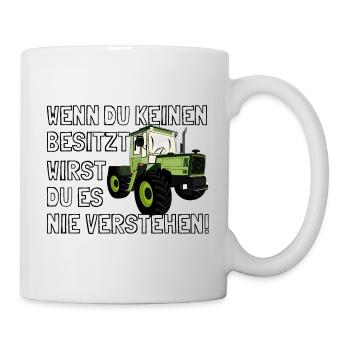 Unimog - Oldtimer - Offroad - 4x4 - MB Trac - Tasse - Weiß - Rechts
