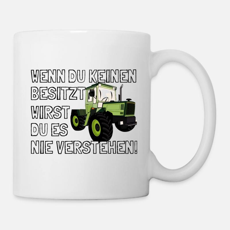 Unimog - Oldtimer - Offroad - 4x4 - MB Trac - Tasse - Weiß
