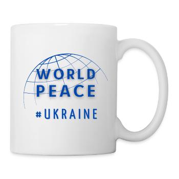 Symbole de la paix mondiale Paix mondiale Ukraine Russie - Mug blanc - blanc - Droite