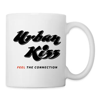 Urban Kizz Feel the Connection noir Sentir rouge - Mug blanc - blanc - Droite