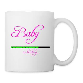 Baby is loading - Tasse - Weiß - Rechts