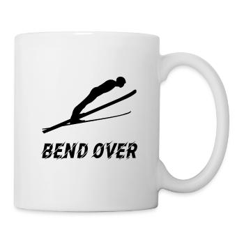 Bend Over Ski Jumping Skiing Winter Sports - Mug - white - Right