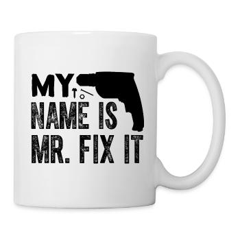 Monsieur réparez-le, L’artisan qui peut tout faire - Mug blanc - blanc - Droite