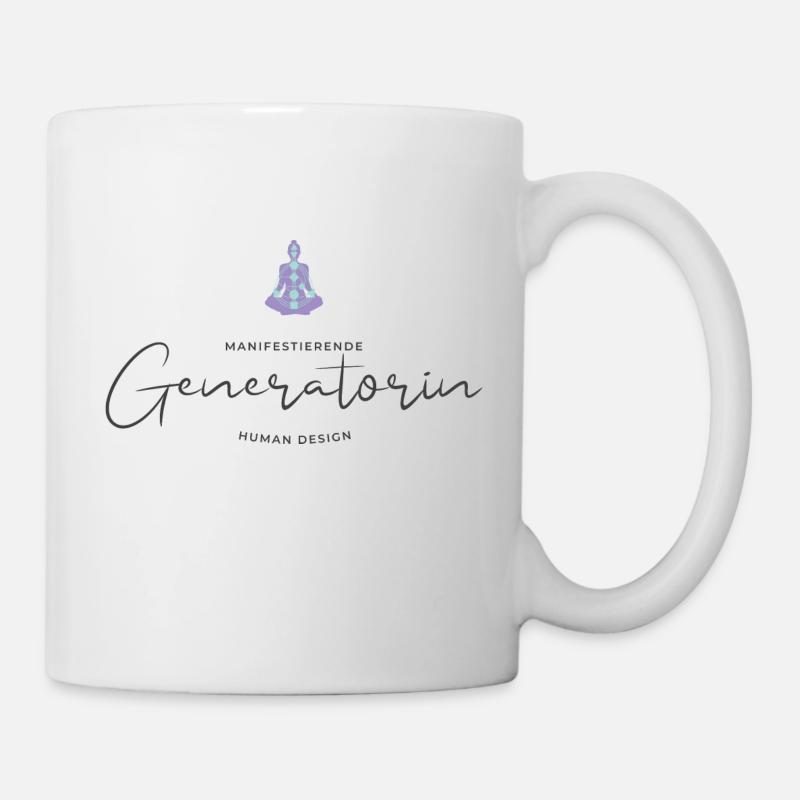 Human Design "Manifestierende Generatorin" - Tasse - Weiß