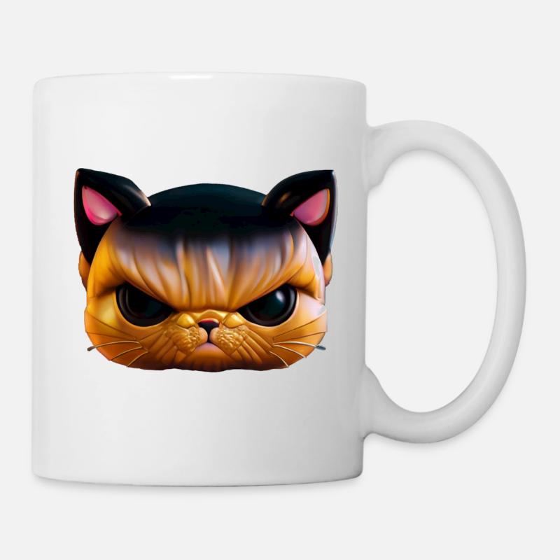 Magical angry cat face! - Mug - white