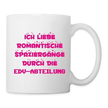 ROMANTISCHE SAPZIERGÄNGE EDV ABTEILUNG - Tasse - Weiß - Rechts