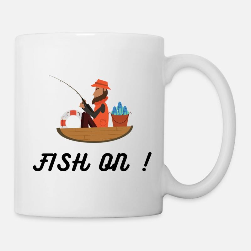 JOUR DE PÊCHE - Mug blanc - blanc