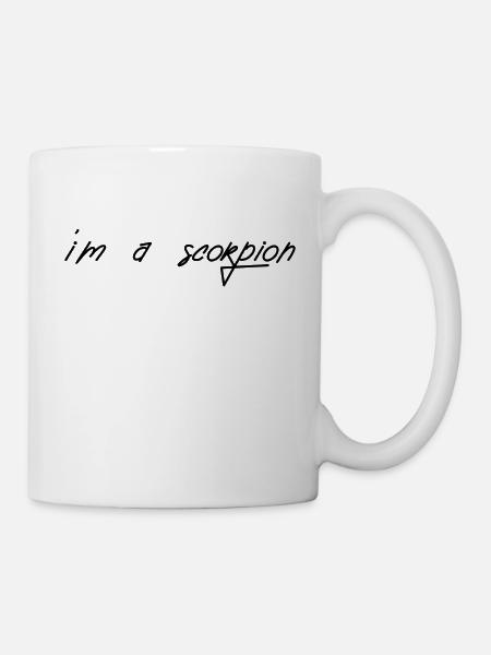 Je suis un scorpion - Signe du zodiaque - Mug blanc - blanc