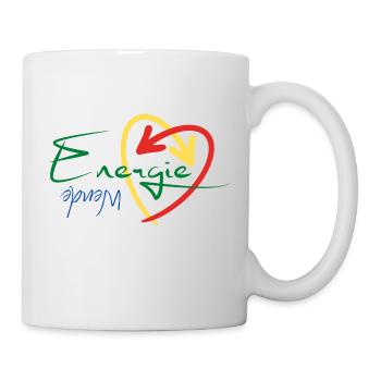 Energiewende jetzt! Erneuerbare Energie Statement - Tasse - Weiß - Rechts