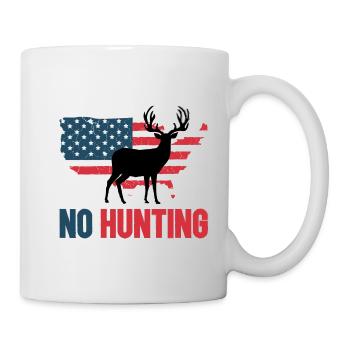Anti Chasse Keine Jagd USA - Tasse - Weiß - Rechts