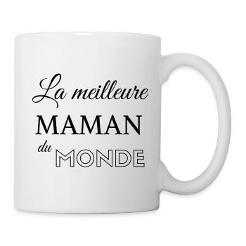 Meilleure maman du monde - Mug blanc - blanc - Droite