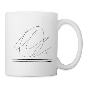 Abstrakt - Tasse - Weiß - Rechts