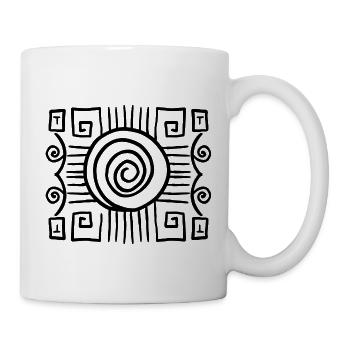 African decoration - Mug - white - Right