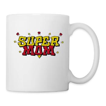 Super Mom Hearts Stars - Mug blanc - blanc - Droite