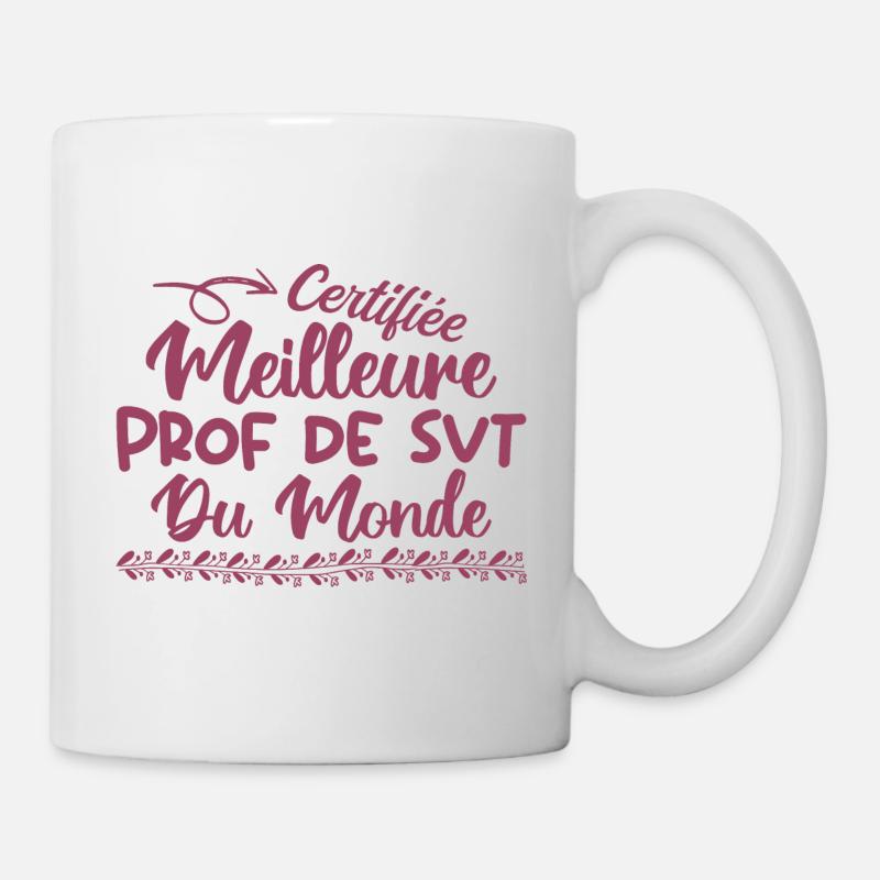 Certifié meilleur prof de Svt du monde - Mug blanc - blanc