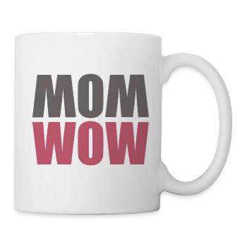 MOM WOW - Tasse - Weiß - Rechts