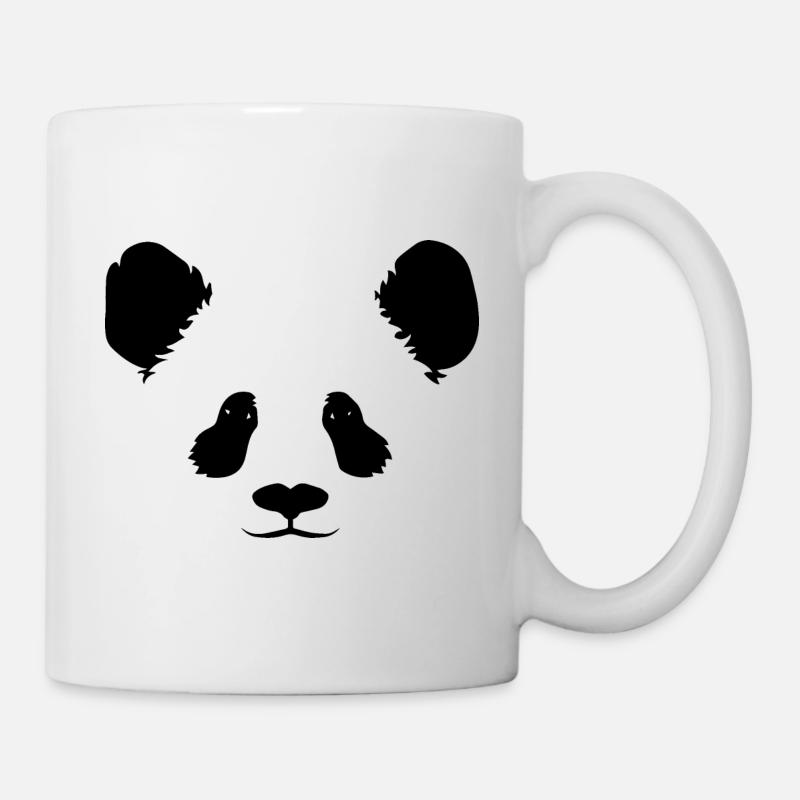 Panda Gesicht - Tasse - Weiß