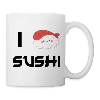 I Love Sushi - Tasse - Weiß - Rechts