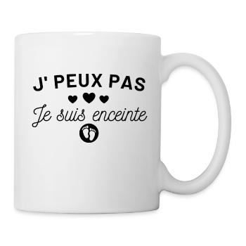 Je suis enceinte humour annonce grossesse cadeau - Mug blanc - blanc - Droite
