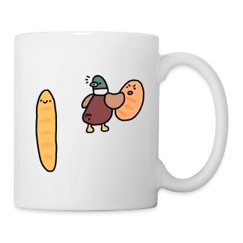 Duck with Bread Meme - Mug - white - Right