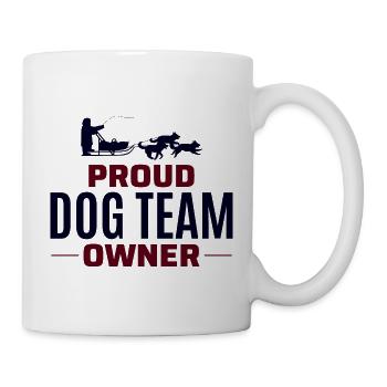 Husky Schlitten Hunderennen Alaskan Racers - Tasse - Weiß - Rechts