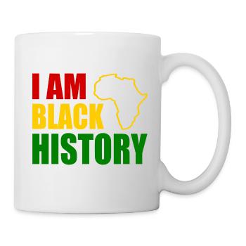 I am black history - Mug blanc - blanc - Droite