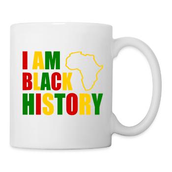 I am black history - Mug blanc - blanc - Droite