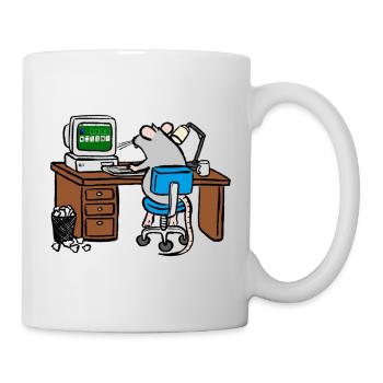 Working hard - Mug - white - Right