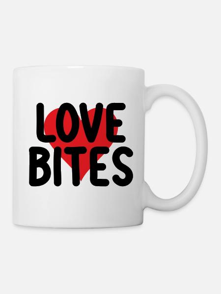 Love Bites - Tasse - Weiß